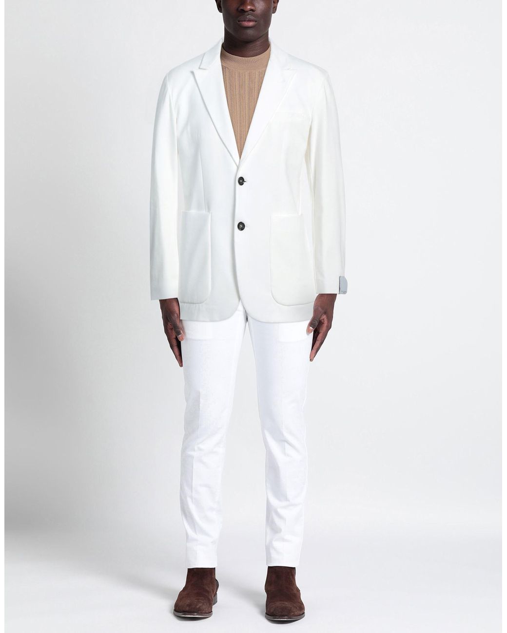 Paolo Pecora White Blazer for men