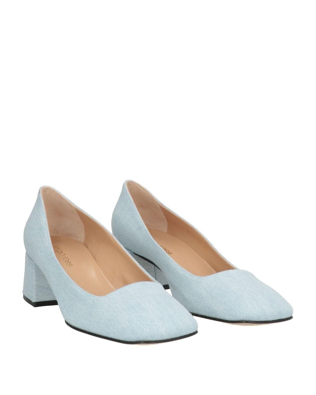 Sergio Rossi Blue Pumps Textile Fibers