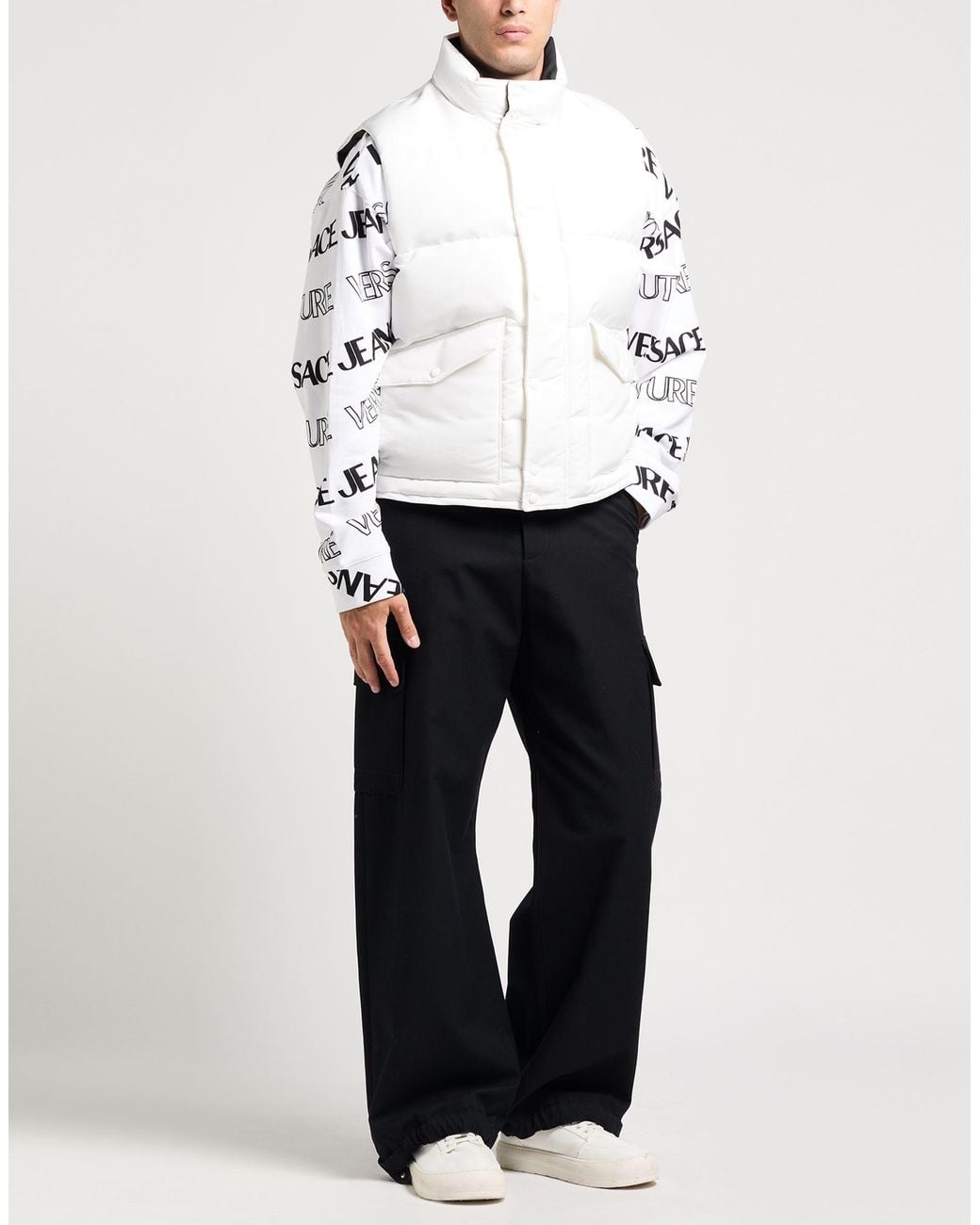 McQueen White Puffer Polyester for men