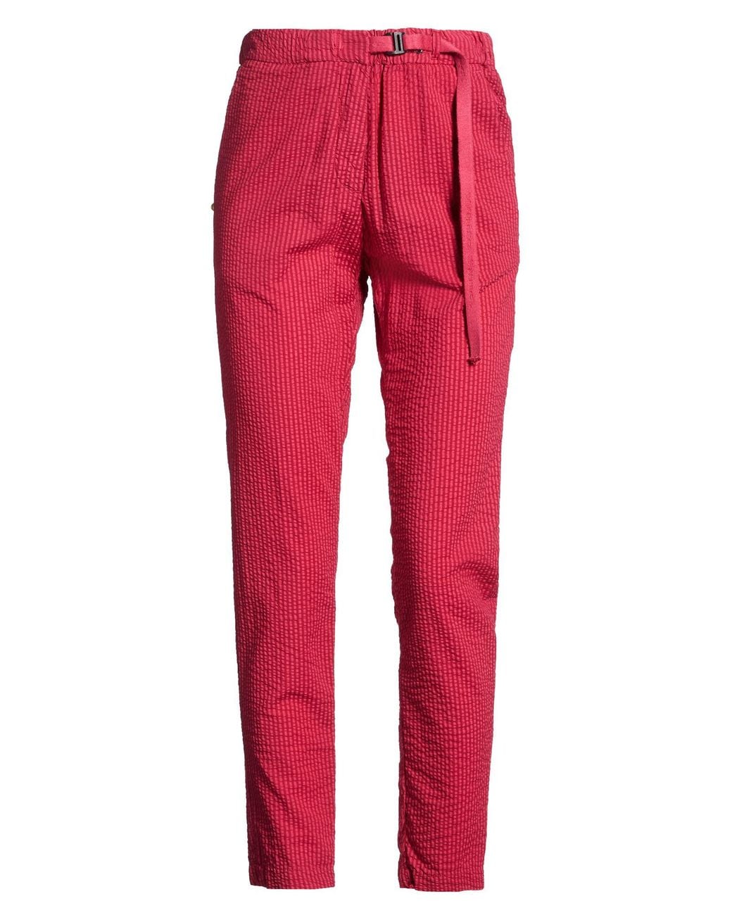 White Sand Red Pants Cotton