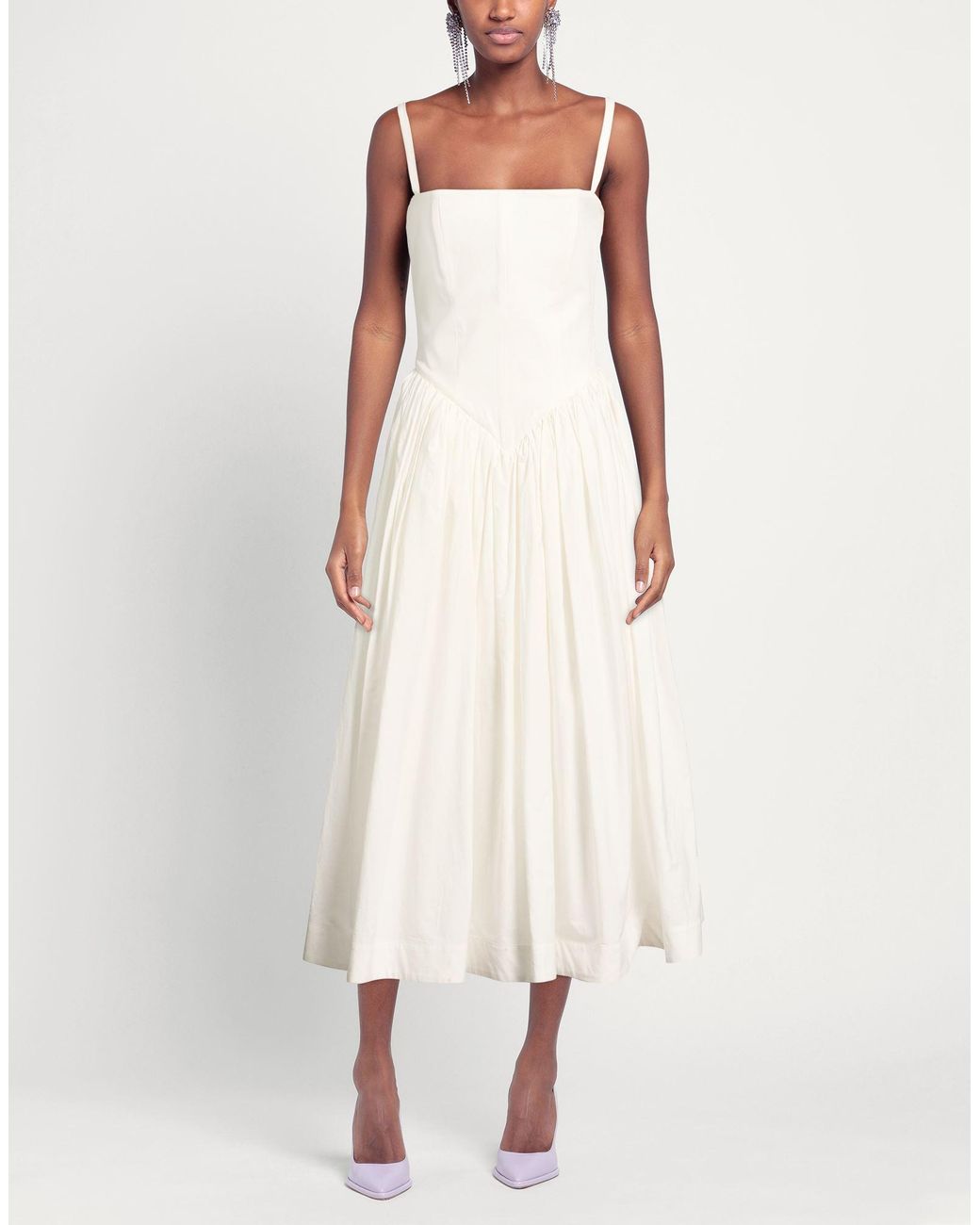 Vestido Midi Interior de color White