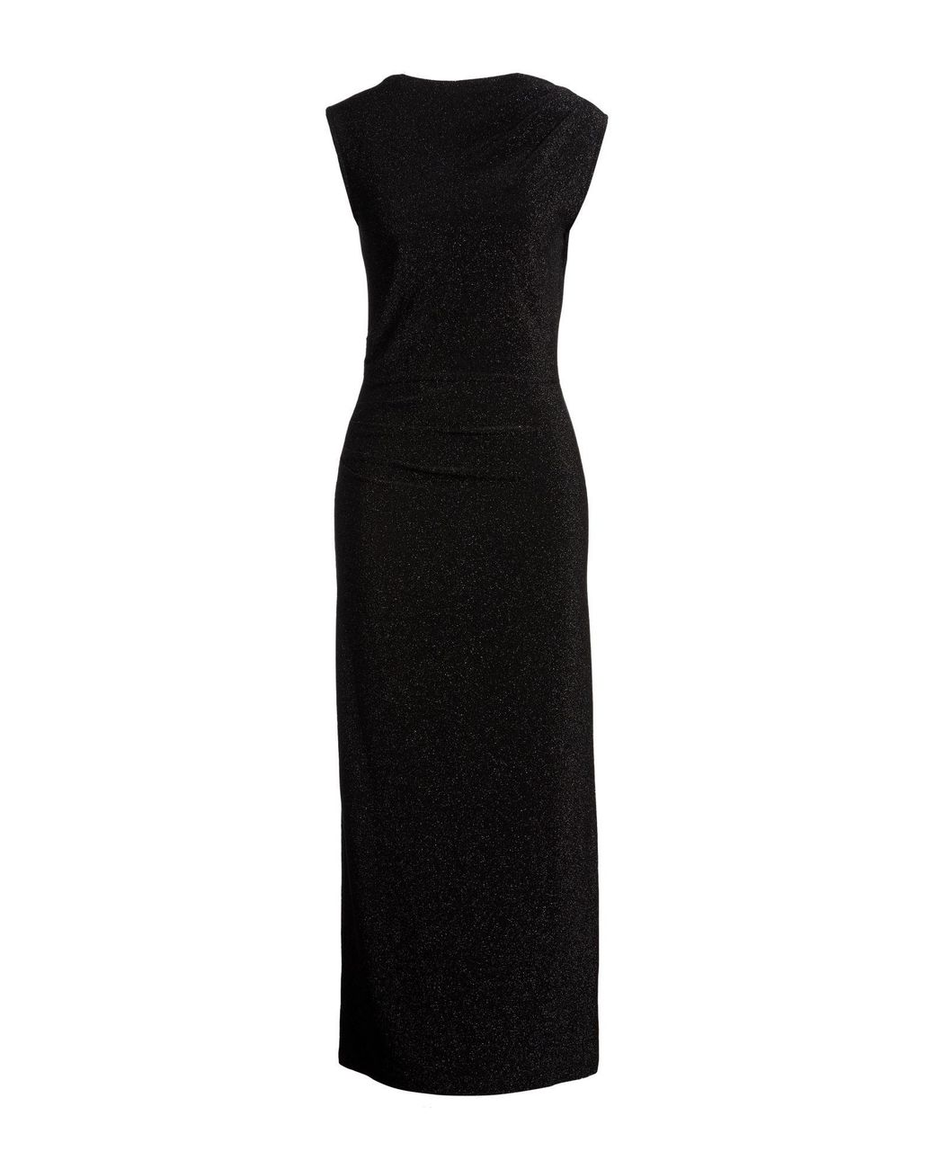 Ottod'Ame Black Maxi Dress Viscose, Polyester, Nylon, Elastane