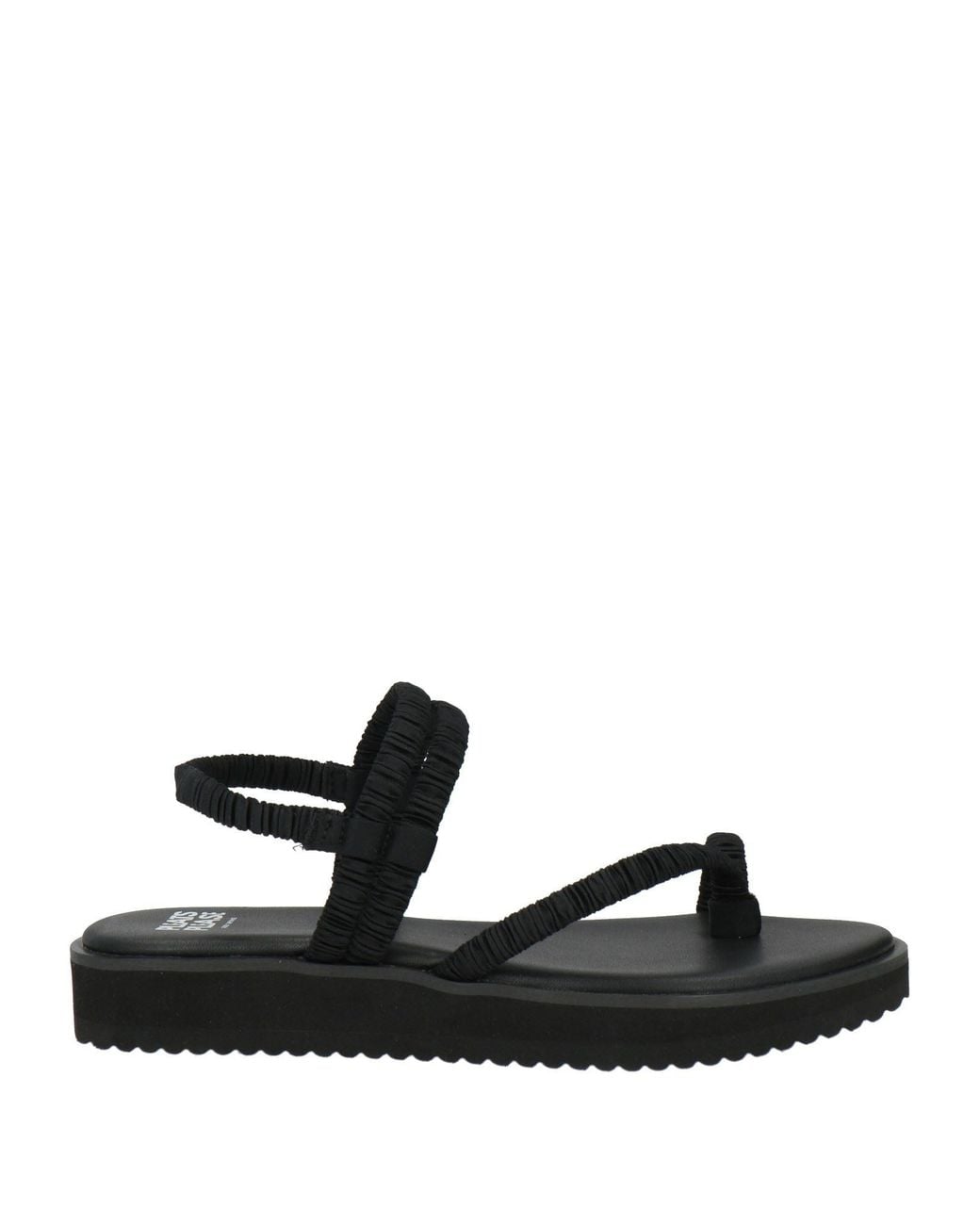 Pleats Please Issey Miyake Black Thong Sandal
