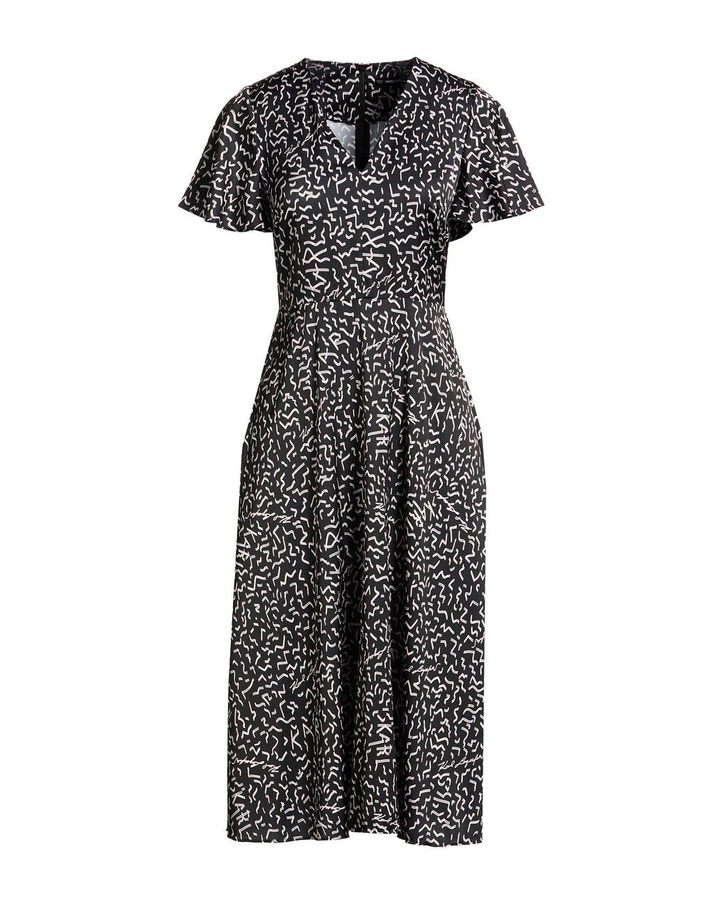 Karl Lagerfeld Black Midi Dresses