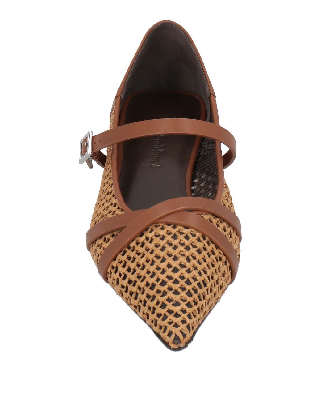 Max Mara Brown Ballet Flats
