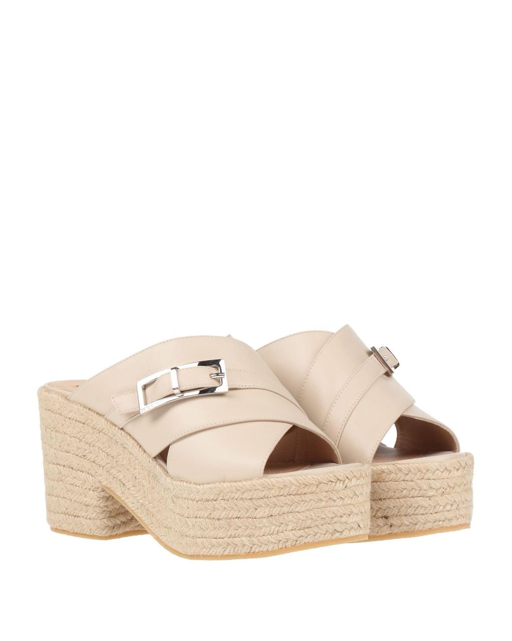 Sergio Rossi Natural Espadrilles Calfskin