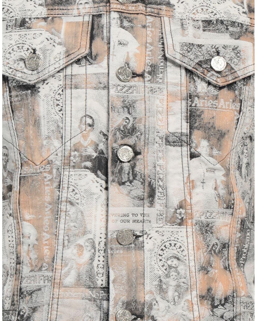 Aries Gray Denim Outerwear for men