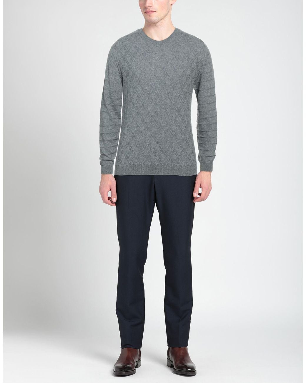 Alpha Studio Gray Jumper for men