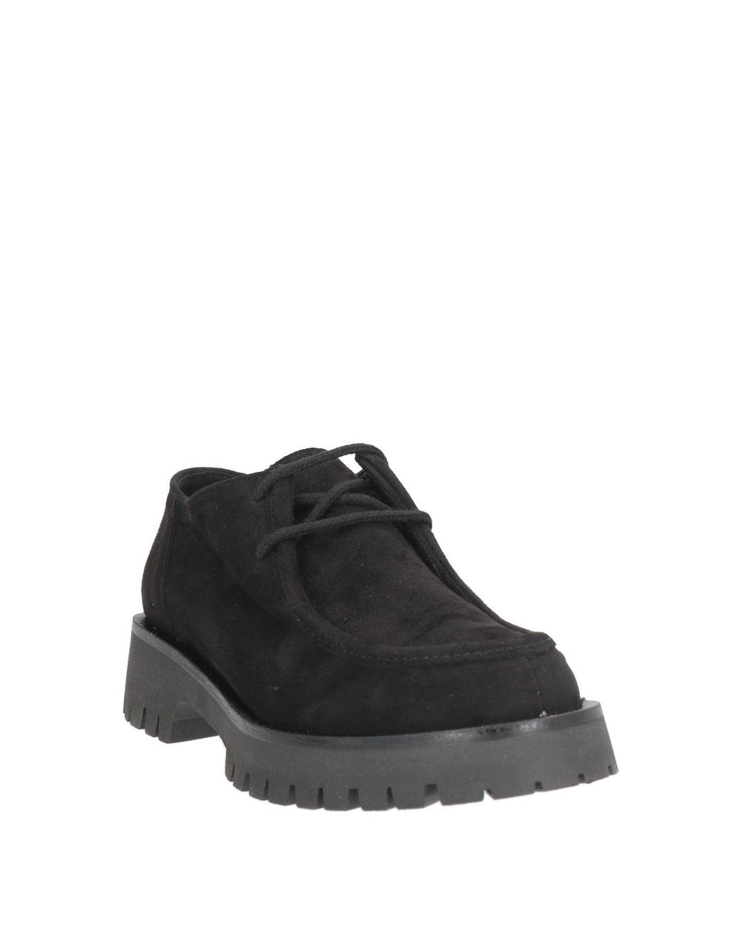 Nila & Nila Black Lace-Up Shoes Synthetic Fibers