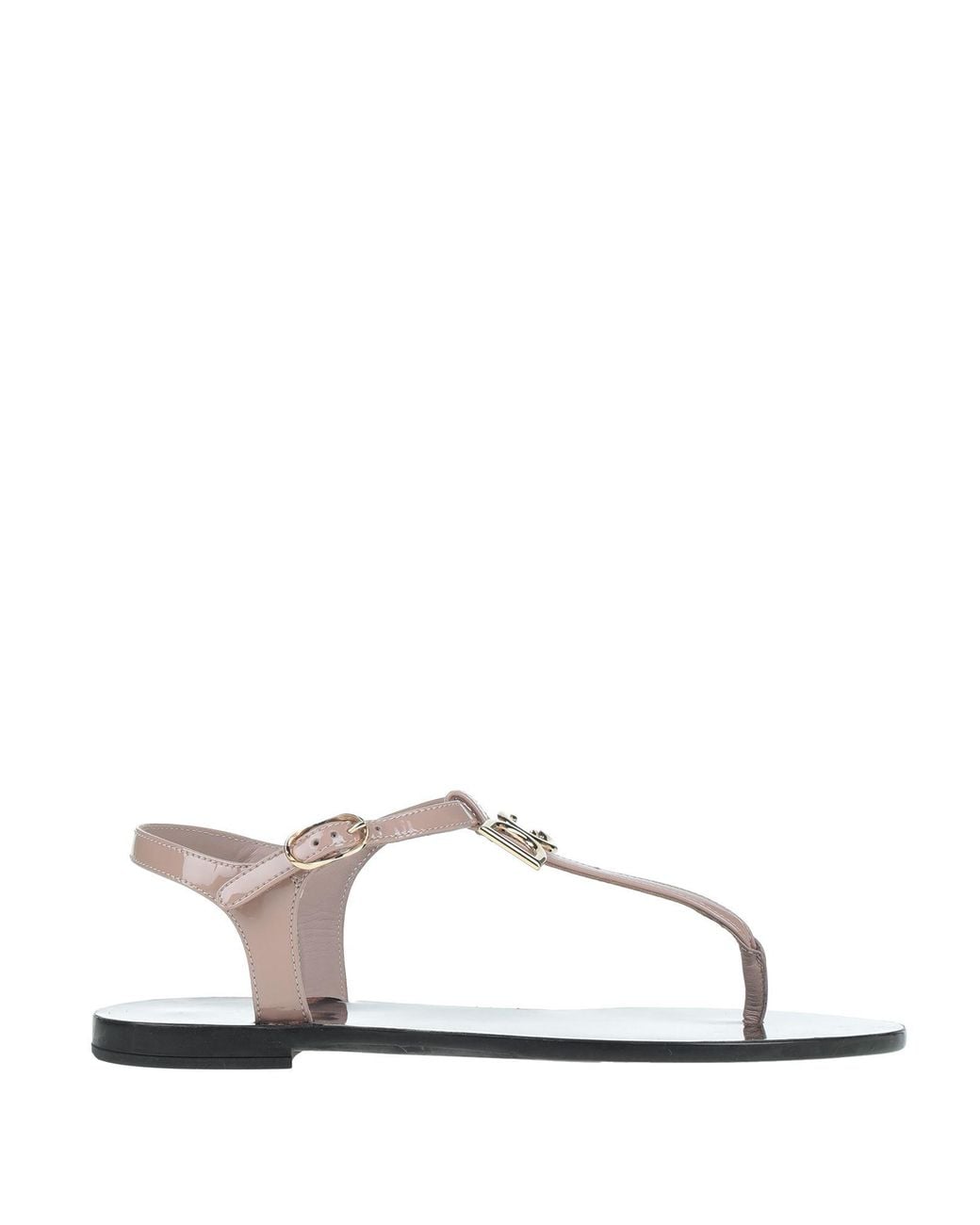 Dolce & Gabbana White Toe Post Sandals