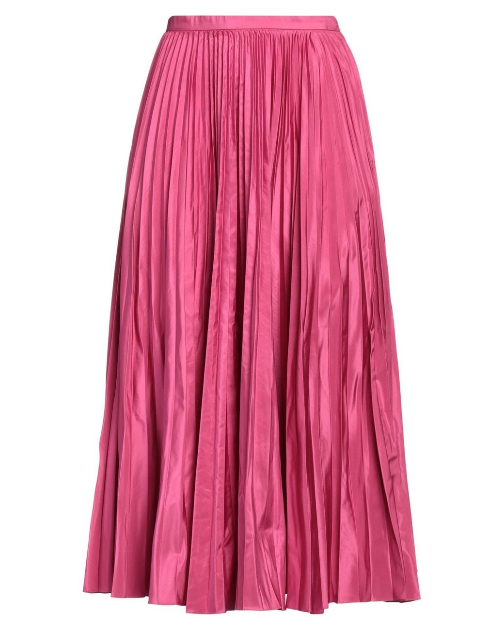 Dior Pink Midi Skirt Polyester, Silk