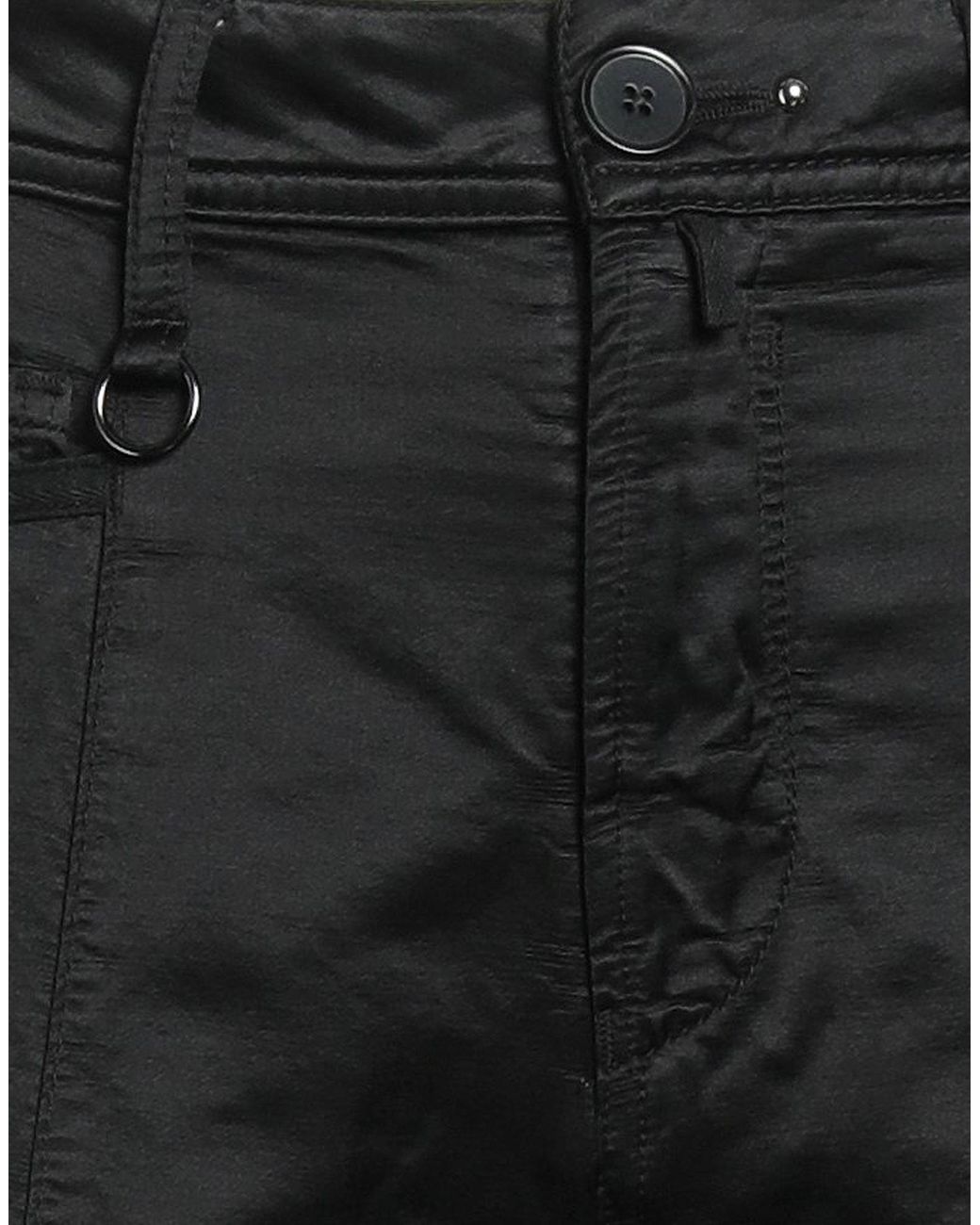 High Black Pants Cotton, Rayon, Wool