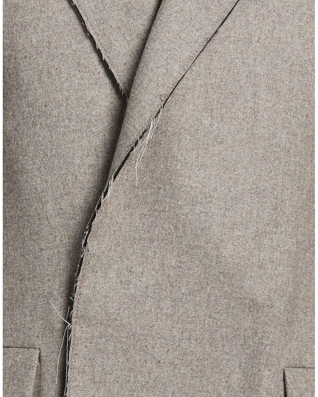 FEDERICO CINA Gray Blazer Wool for men