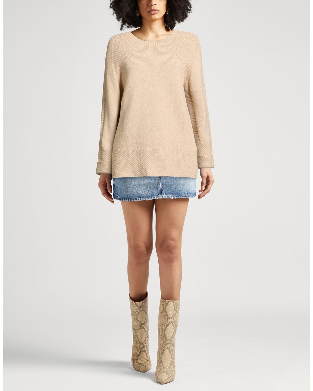 Alpha Studio Natural Sweater Wool, Viscose, Polyamide, Cashmere