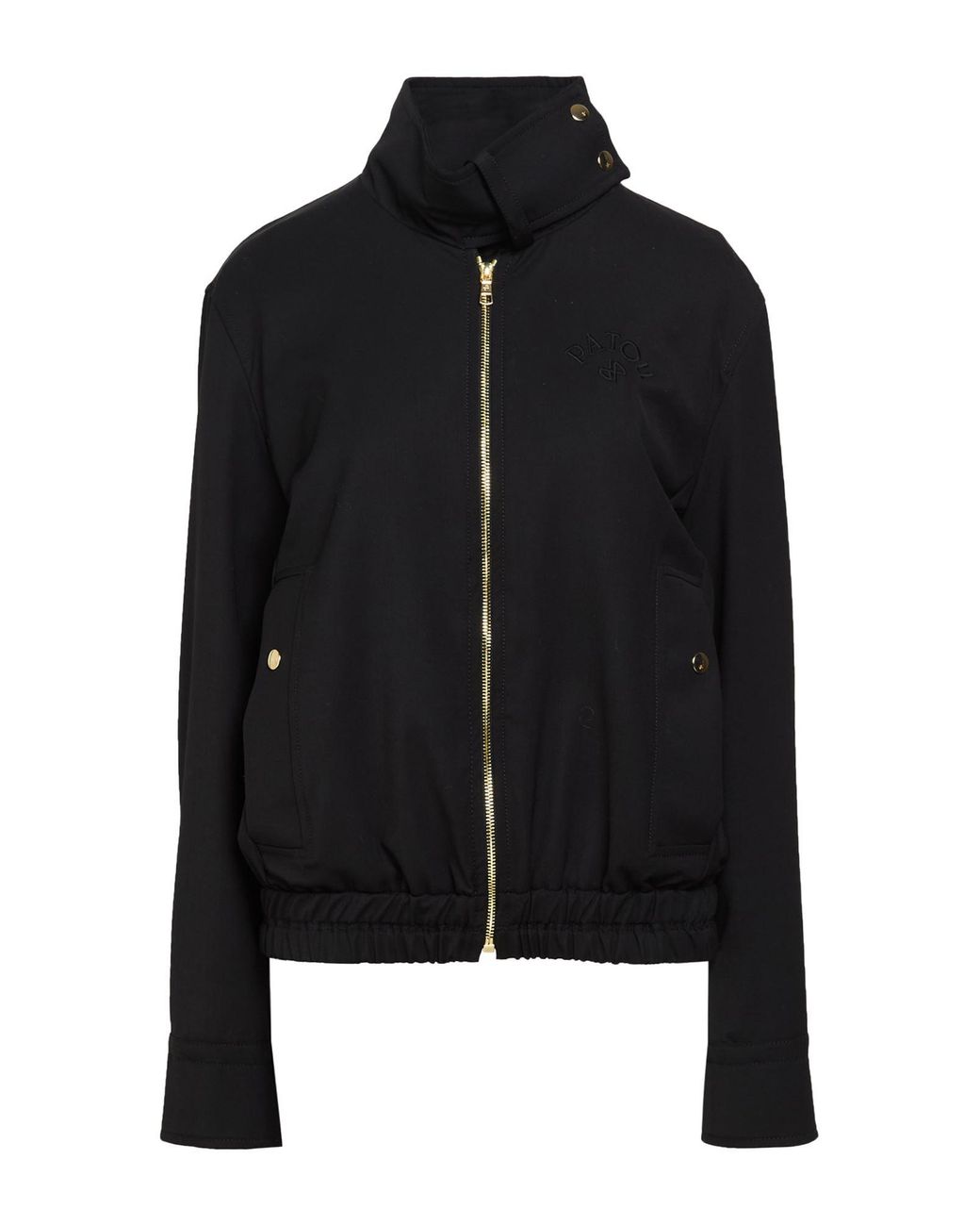 Patou Black Jacket Virgin Wool, Elastane
