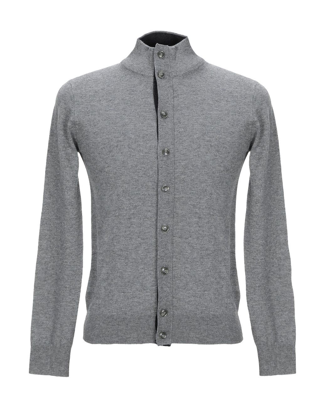 Balmain Wool Cardigan in Grey (Gray) for Men - Lyst