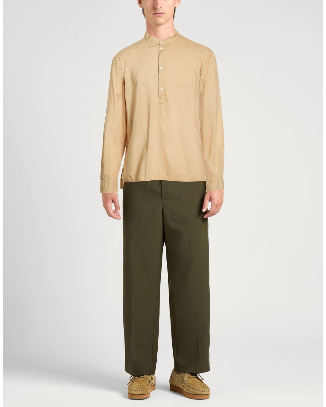 Dondup Natural Sand Shirt Cotton for men