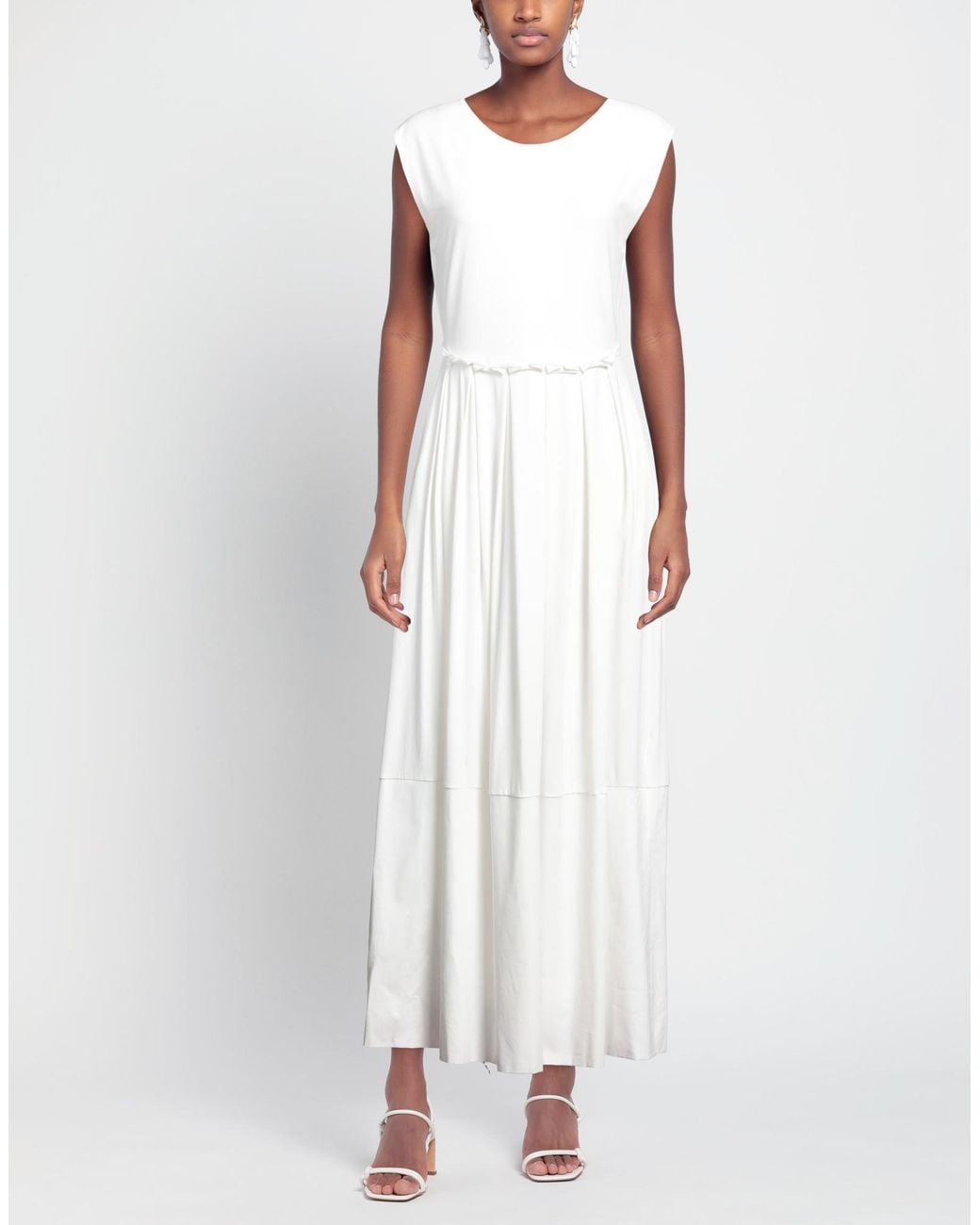 Alpha Studio White Maxi Dress
