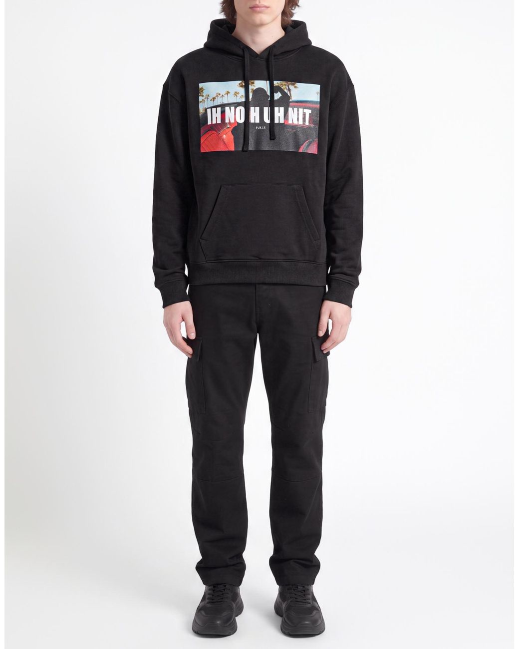 Ih Nom Uh Nit Black Sweatshirt Cotton for men