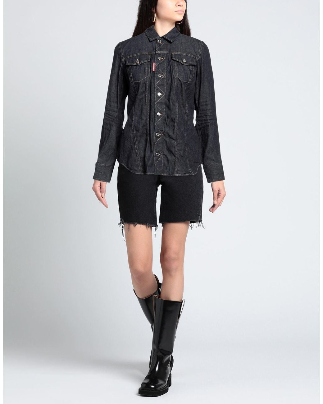 DSquared² Black Denim Shirt