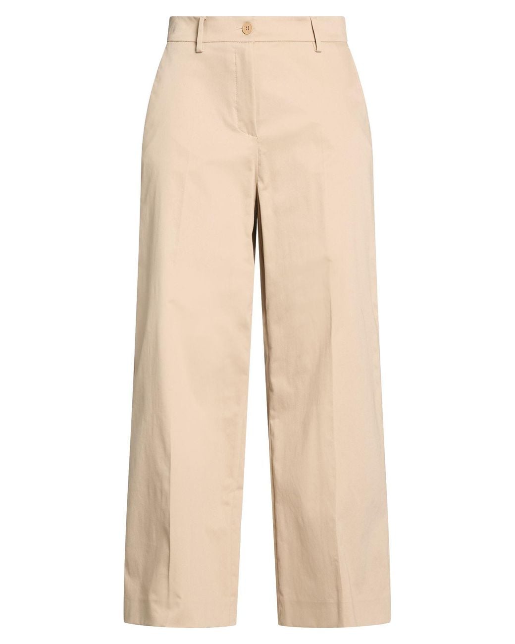 Weekend by Maxmara Natural Sand Pants Cotton, Elastane