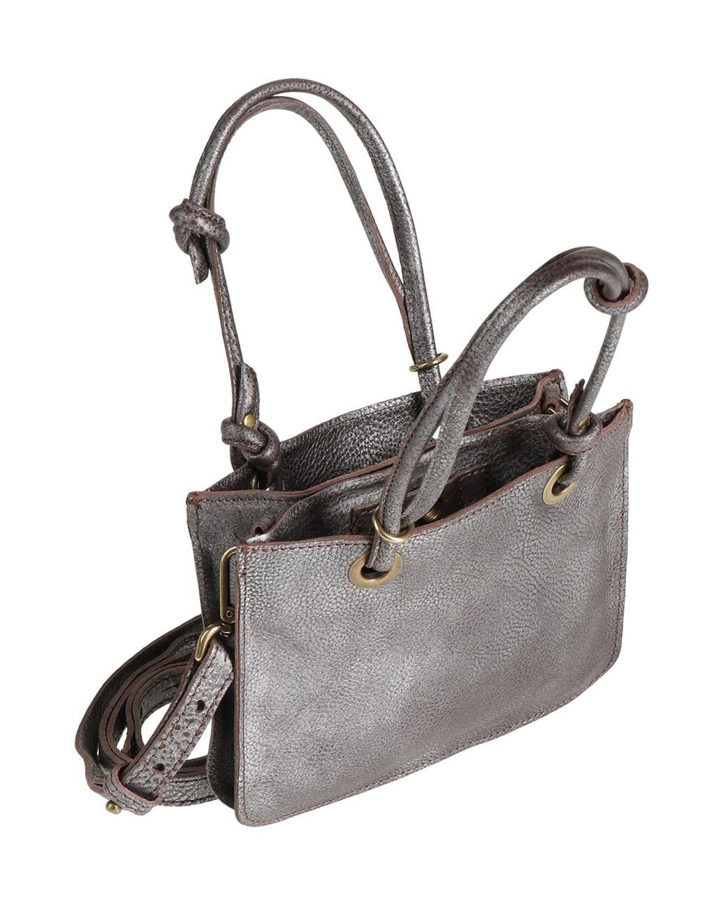 Caterina Lucchi Gray Handbag Cow Leather