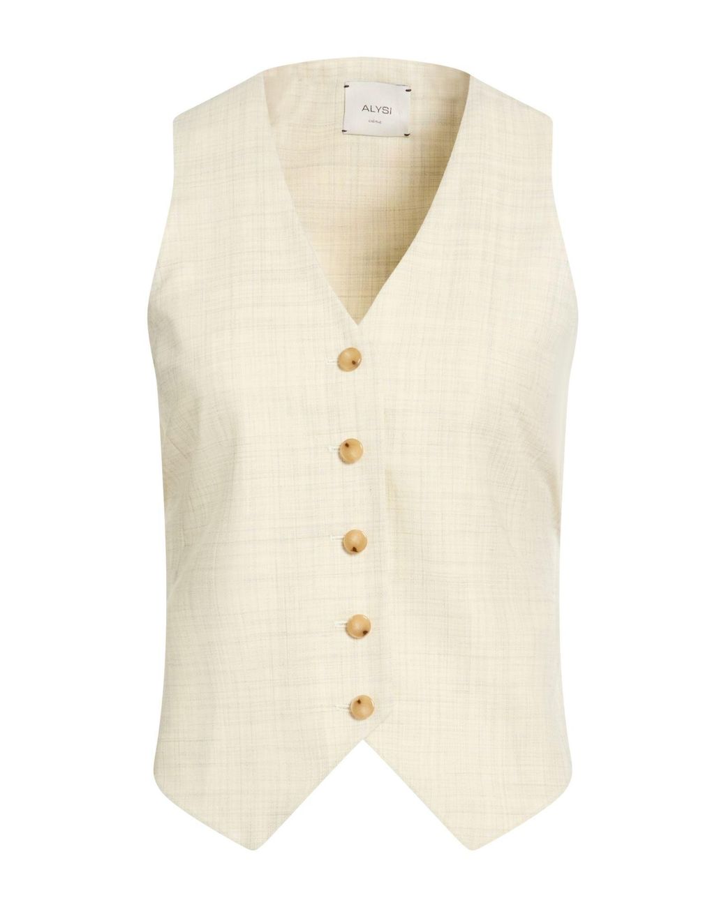 Alysi White Tailored Vests