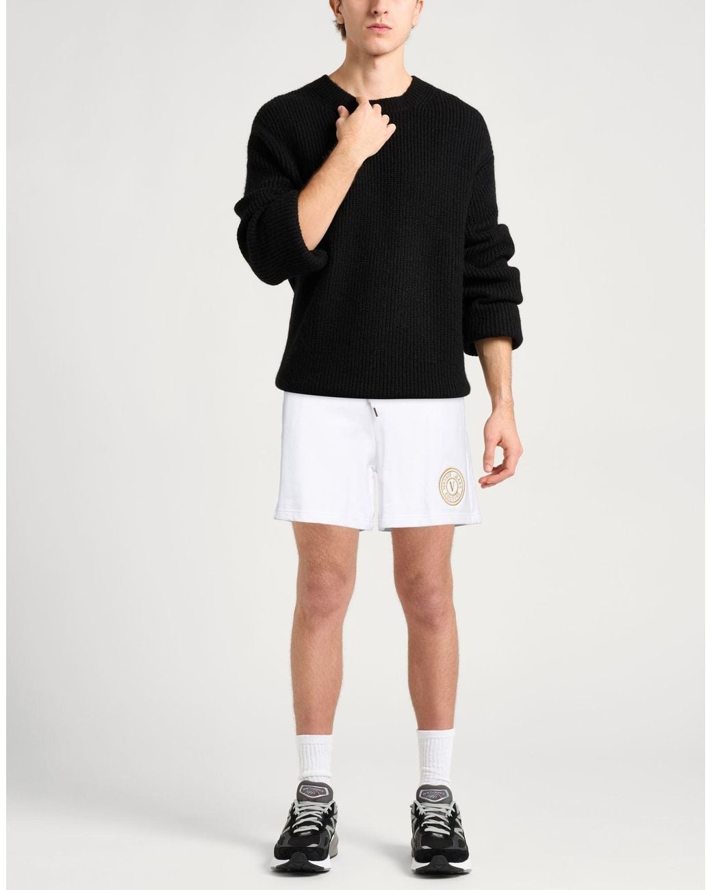 Versace Jeans Couture White Shorts & Bermuda Shorts Cotton for men