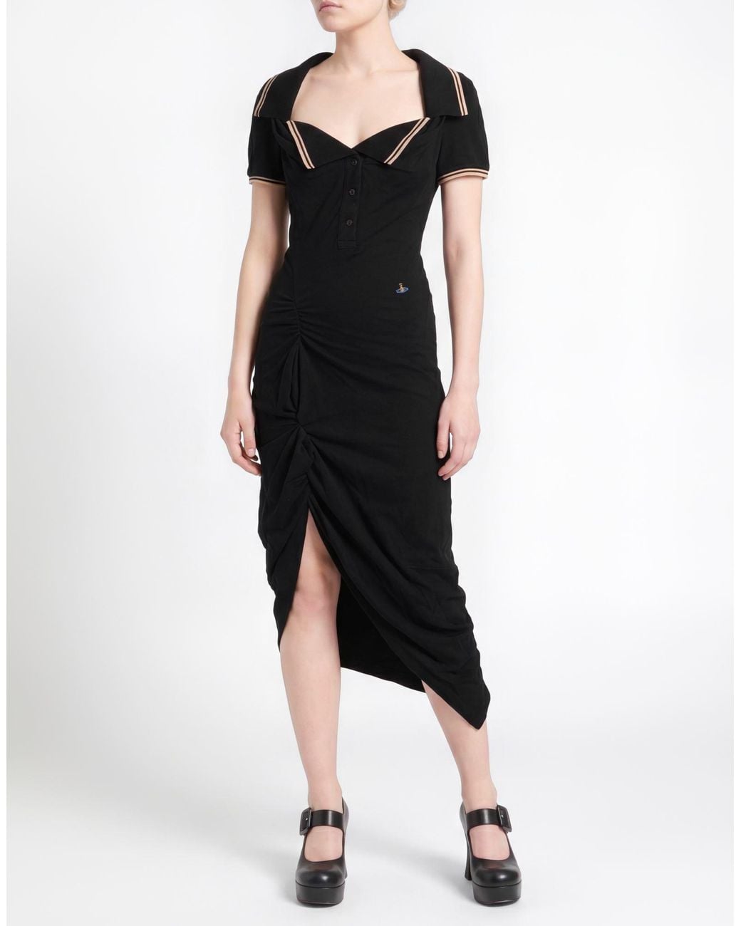 Vivienne Westwood Black Midi Dress Cotton