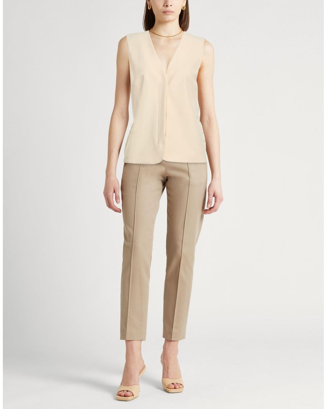 Semicouture Natural Tailored Vests