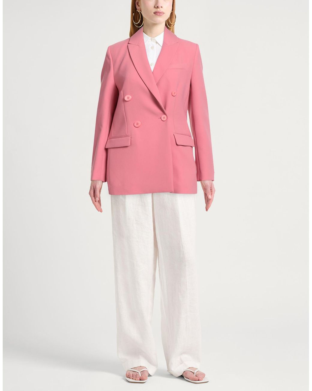 Pinko Pink Blazer Polyester
