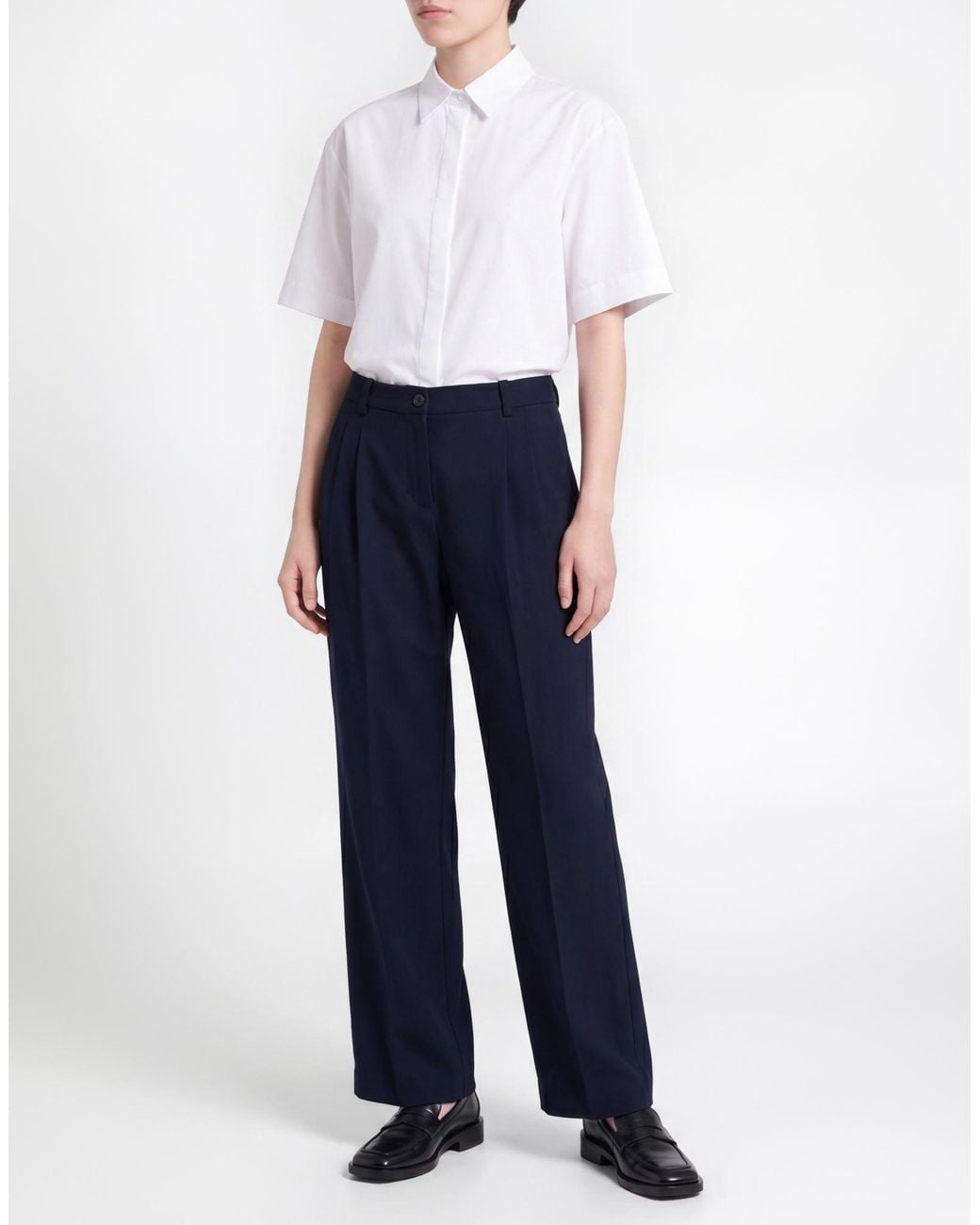 Pinko Blue Pants Polyester, Wool, Elastane