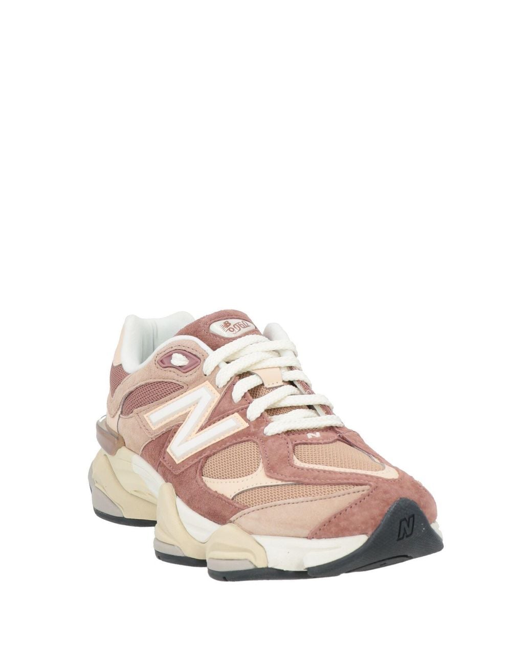 New Balance Pink Sneakers Leather, Textile Fibers for men