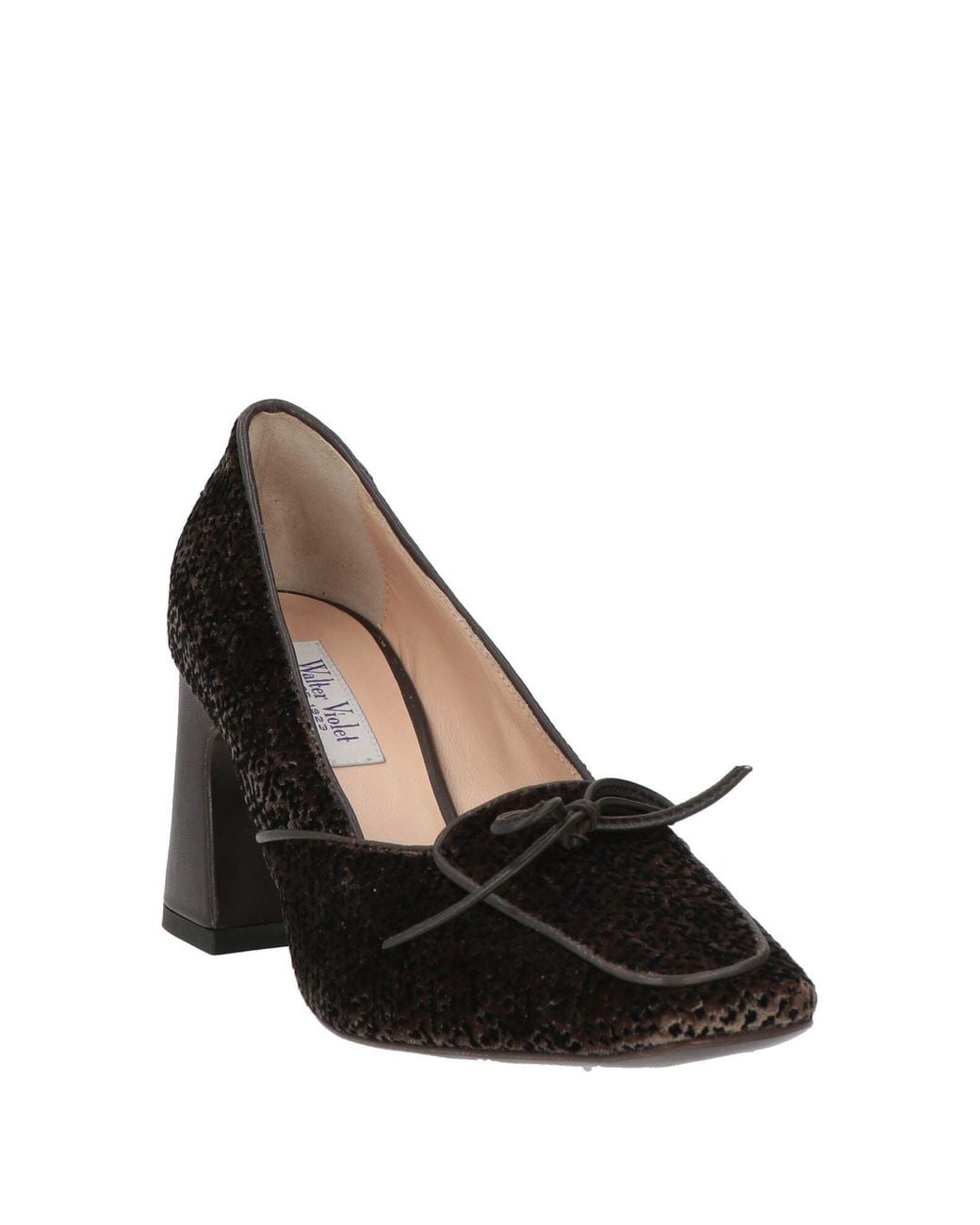 Walter Violet Brown Pumps Leather