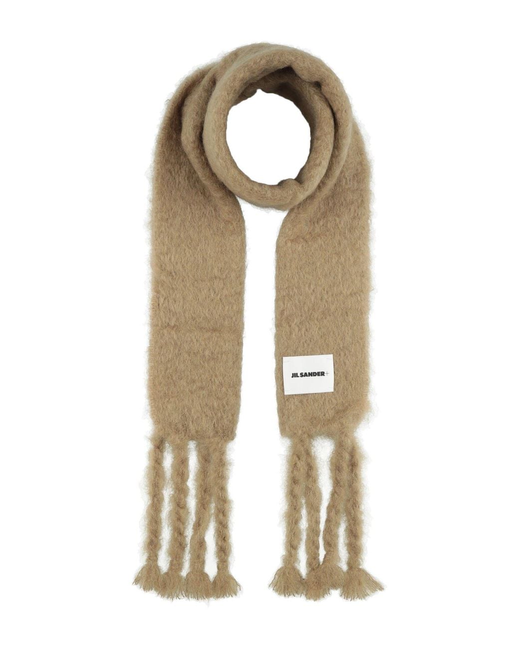 Jil Sander Metallic Scarf Mohair Wool, Wool, Polyamide