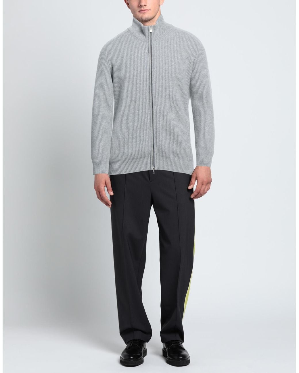 Barba Napoli Gray Cardigan for men
