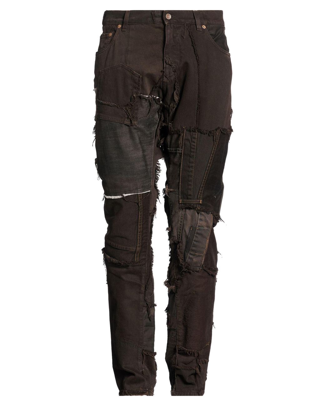 Dolce & Gabbana Black Dark Jeans Cotton, Elastane for men