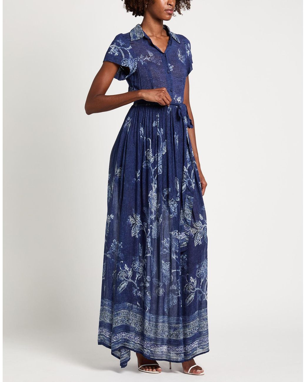 Compagnia Italiana Blue Maxi Dress