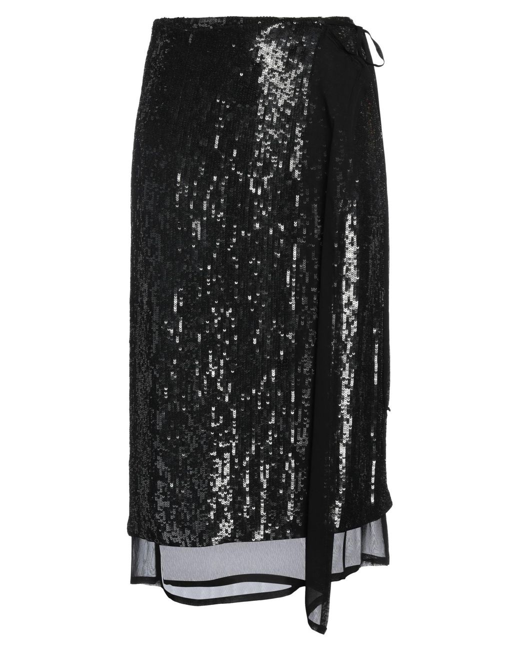 P.A.R.O.S.H. Black P.A.R.O..H. Midi Skirt Viscose