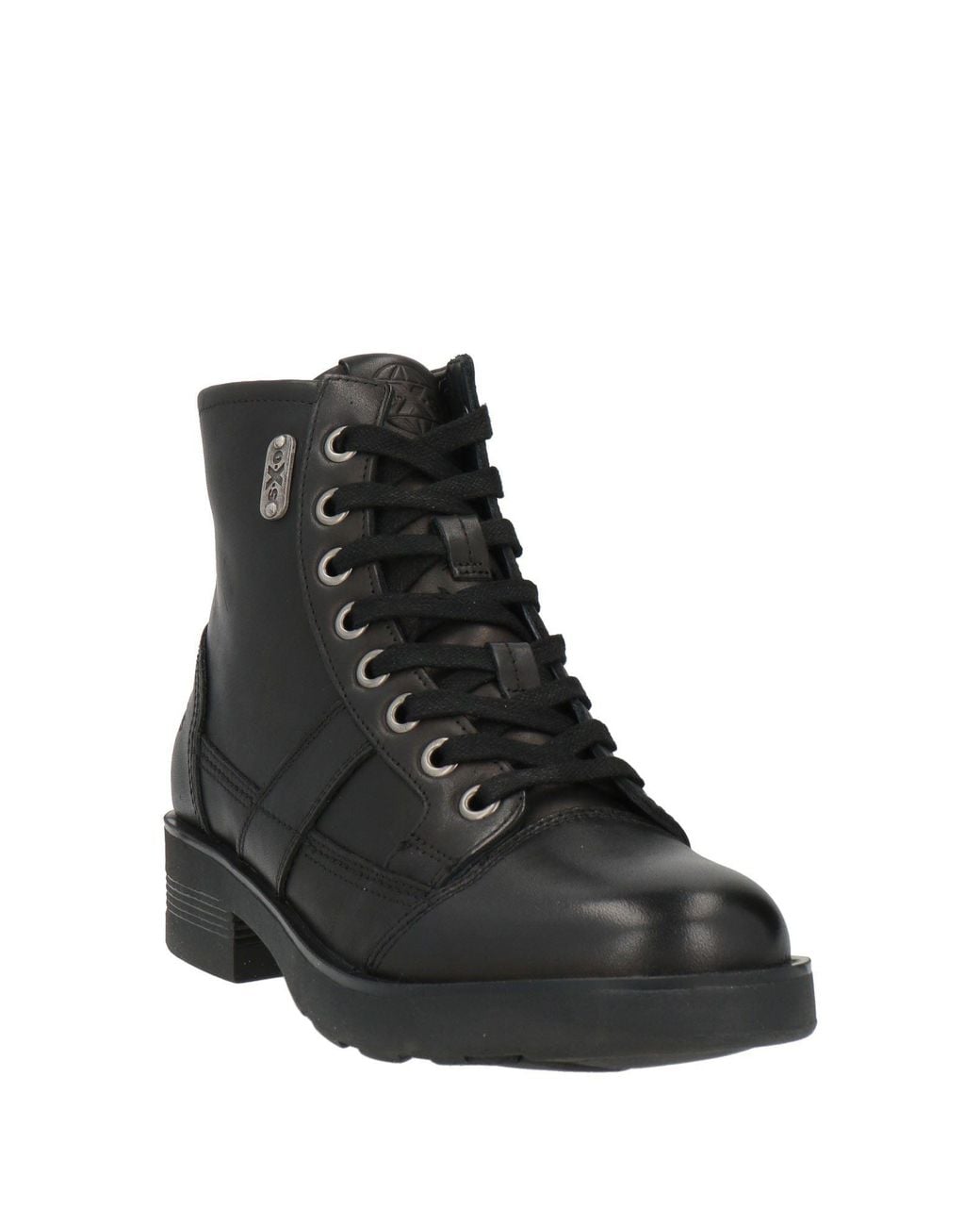 O.x.s. Black Ankle Boots Leather