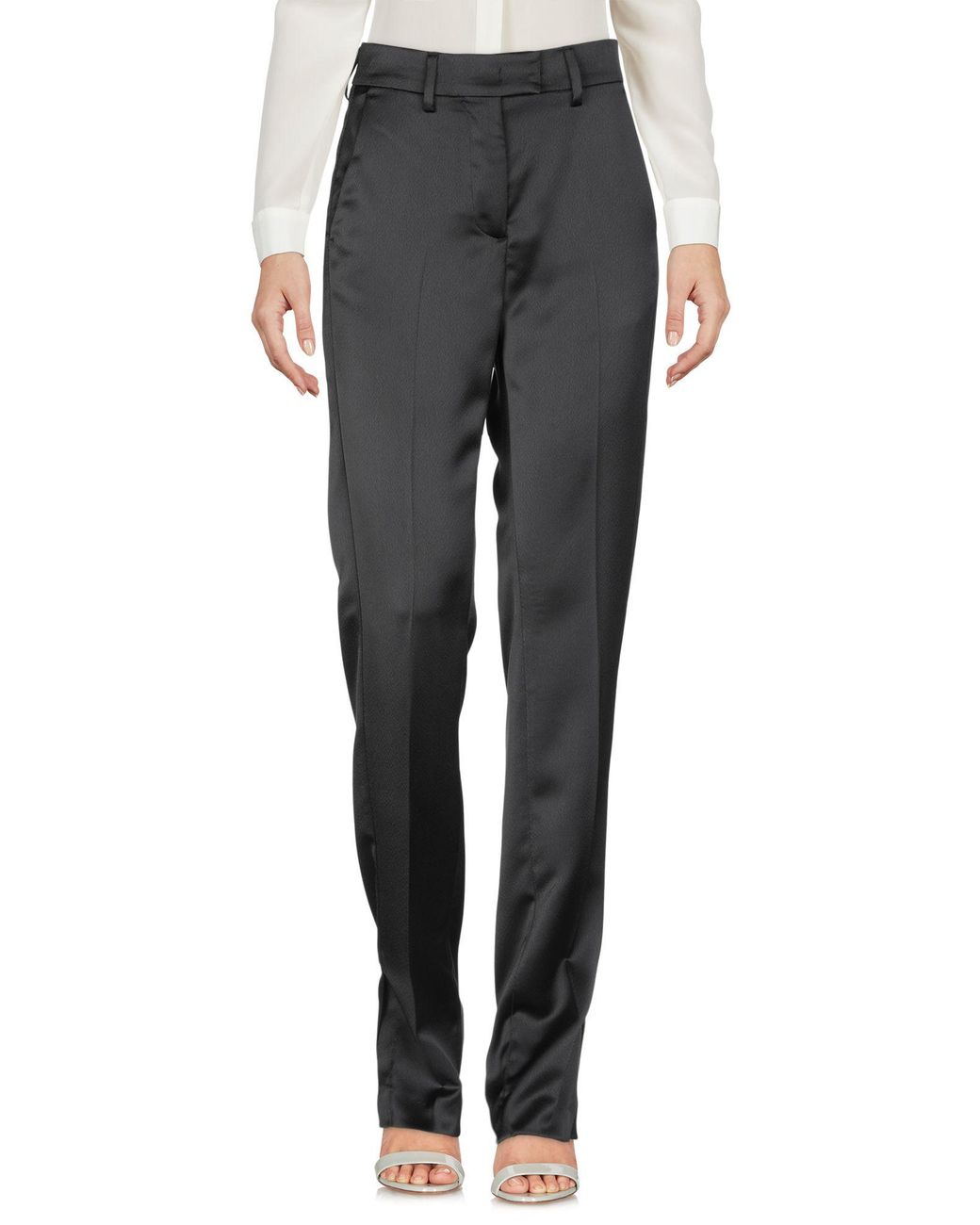 MSGM Gray Pants Polyester