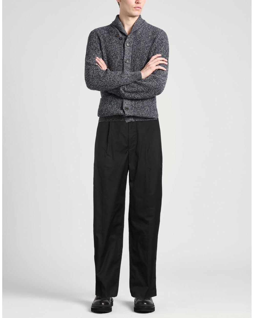 Emporio Armani Black Trouser for men