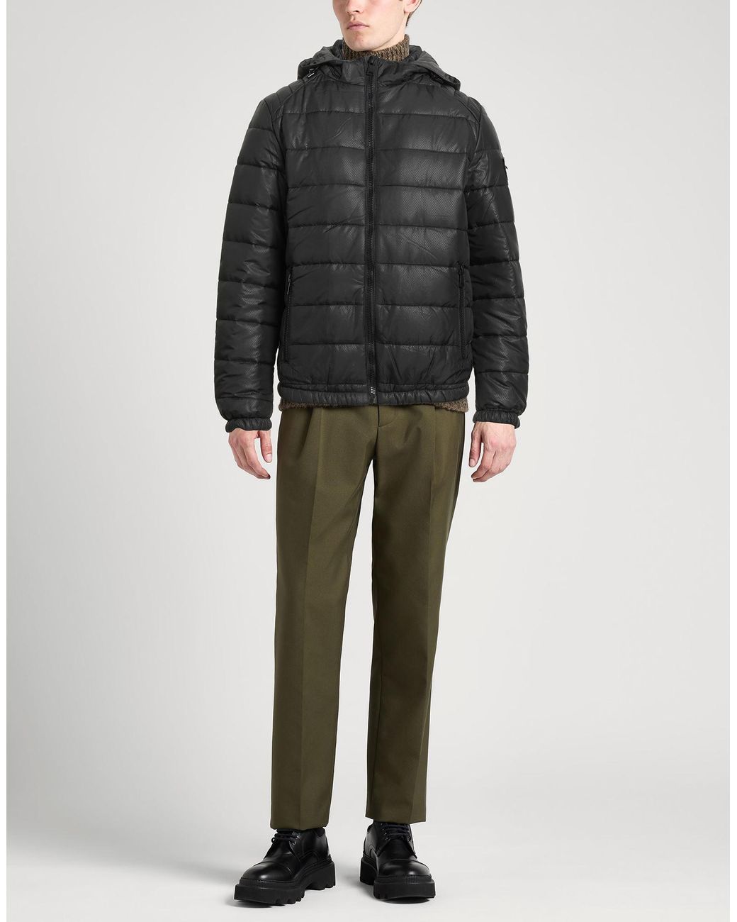 Baldinini Gray Puffer for men