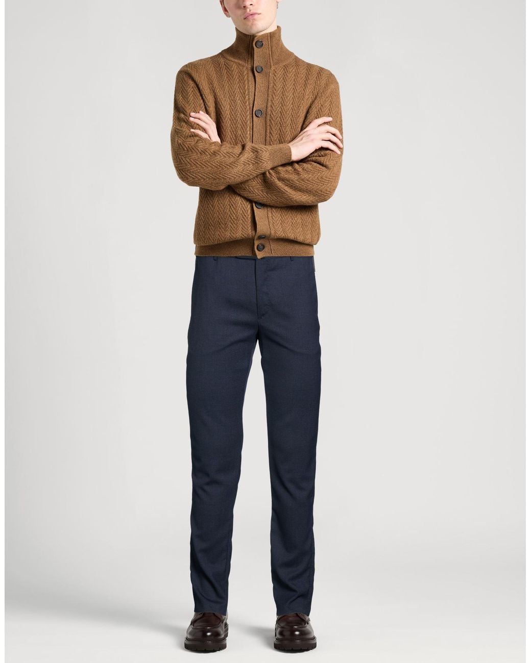 PT Torino Blue Midnight Pants Polyester, Wool, Elastane for men