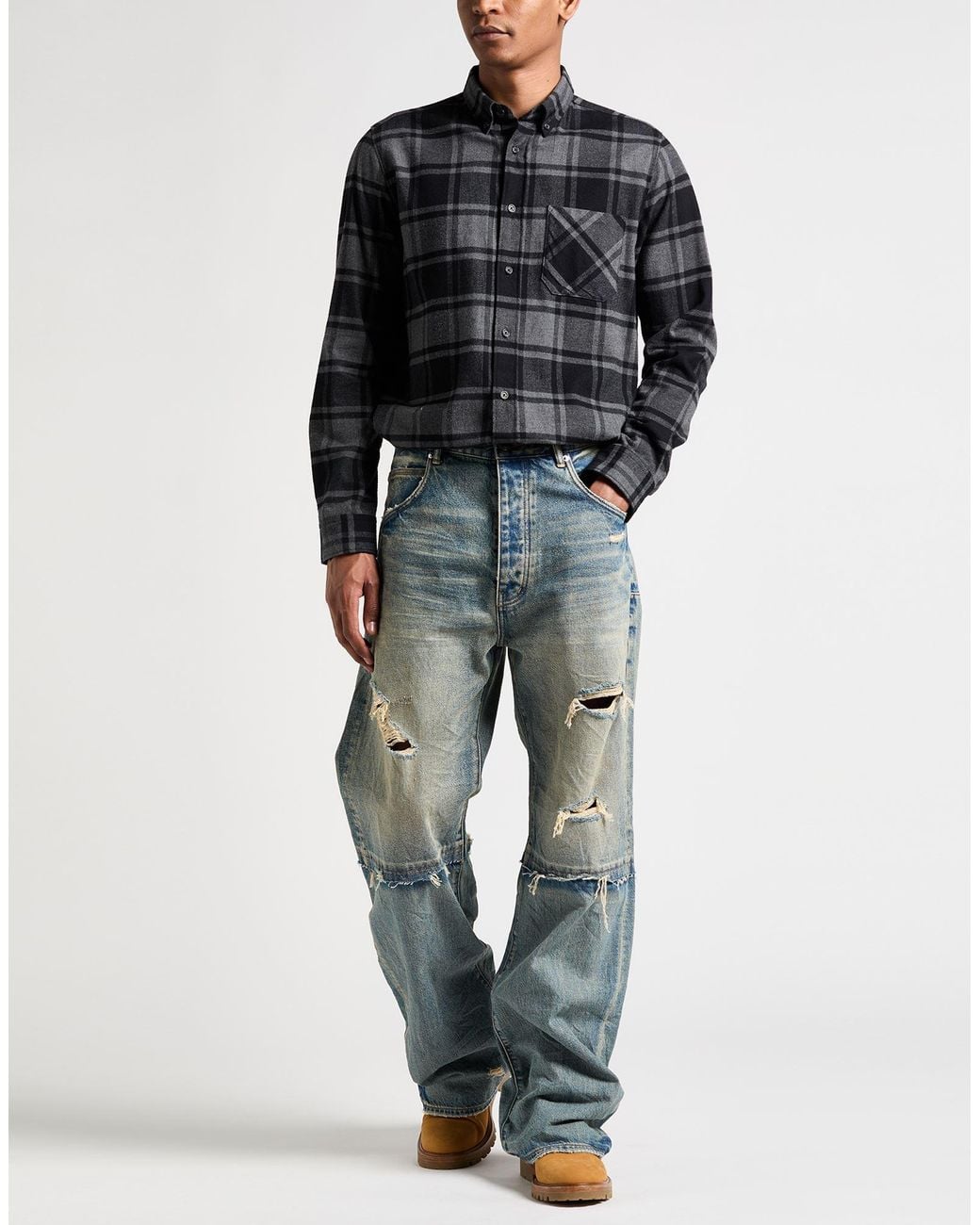 Purple Blue Jeans for men