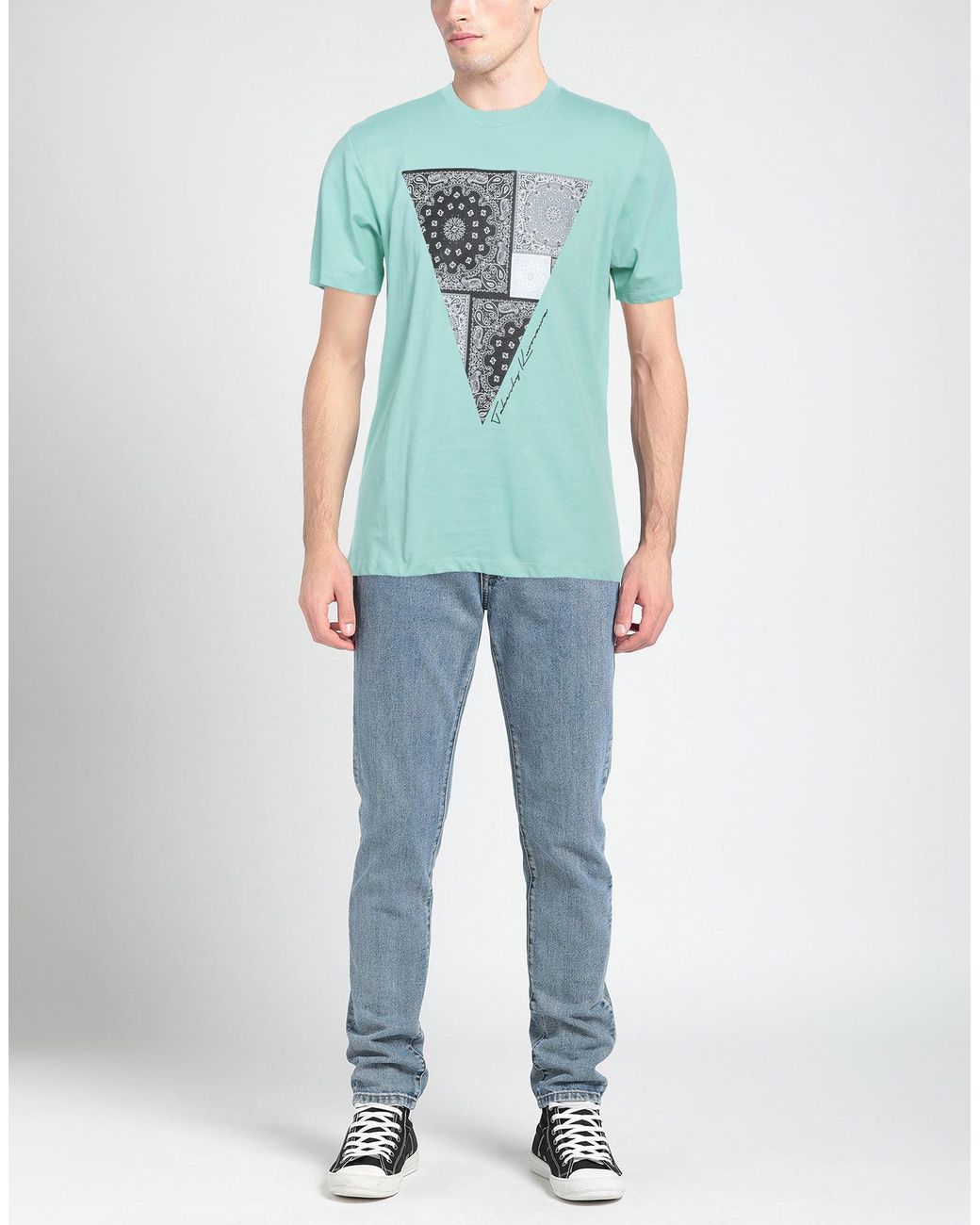 Takeshy Kurosawa Blue T-shirt for men