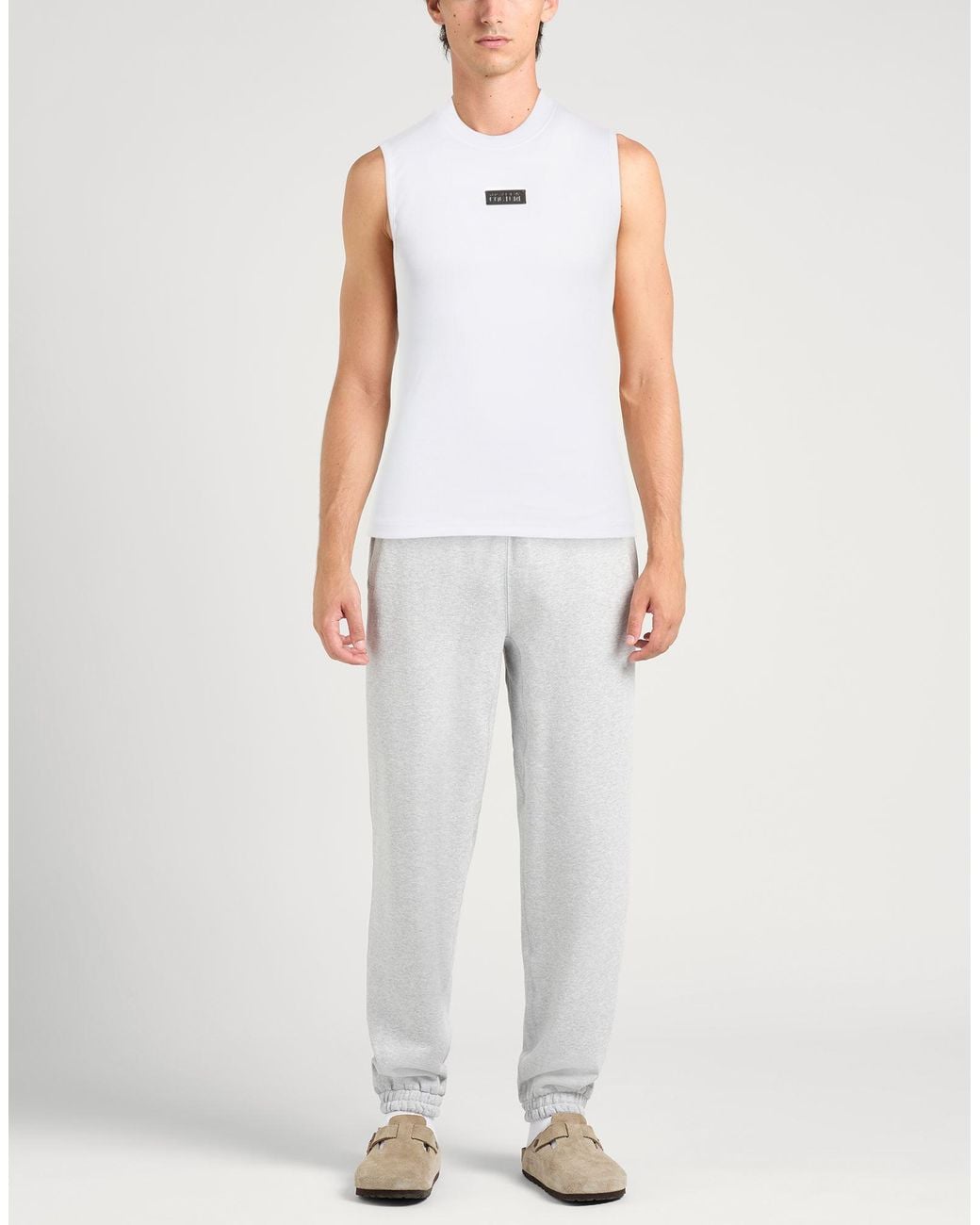 Versace Jeans Couture White T-Shirt Cotton, Elastane for men