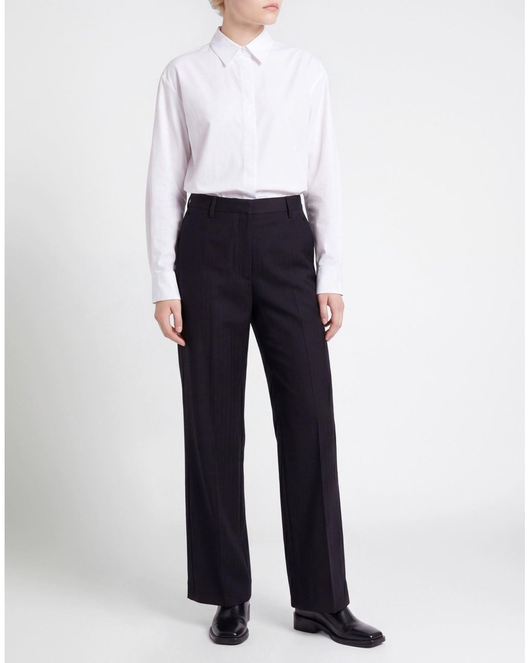 Dries Van Noten Blue Pants Wool
