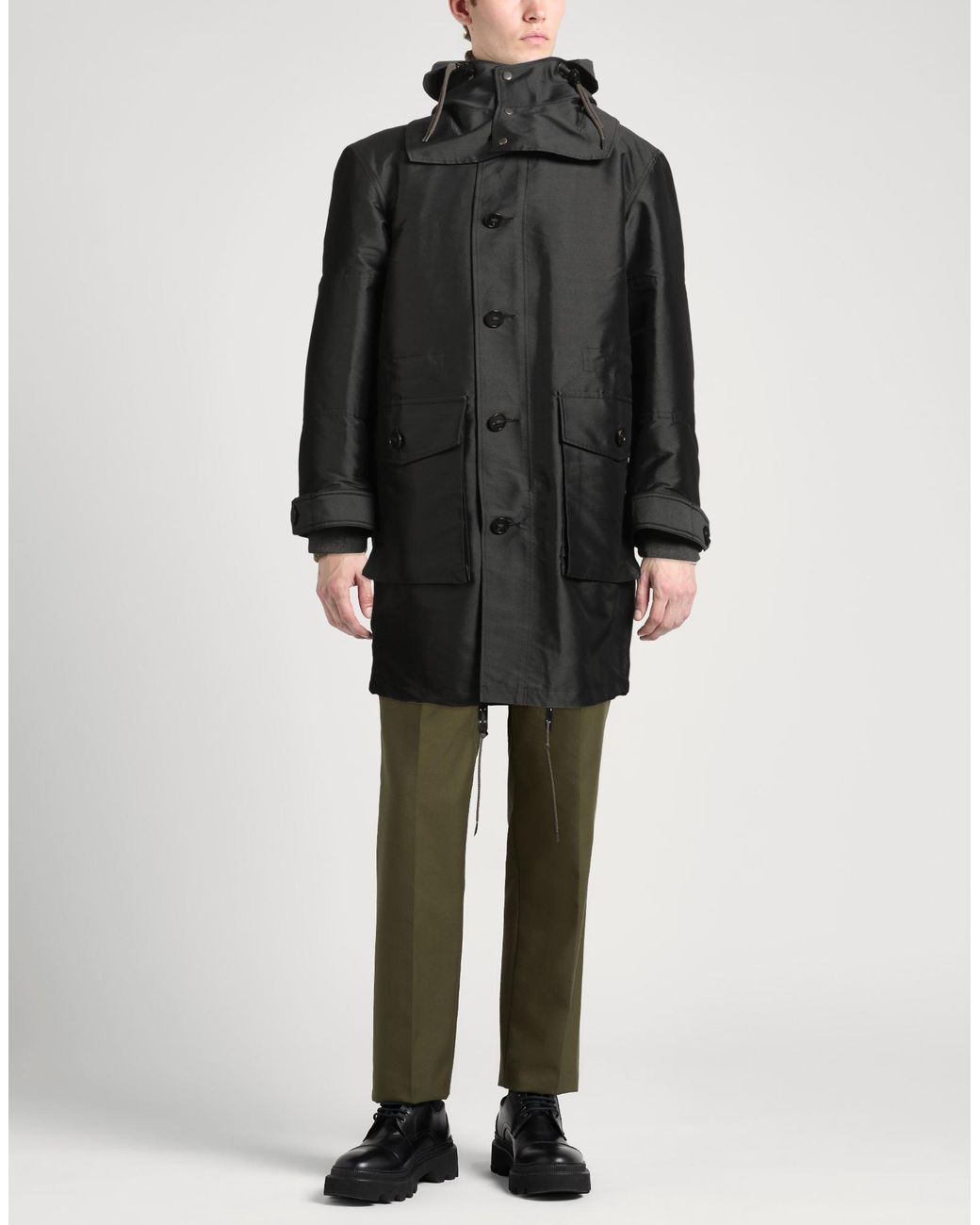 Abrigo Theory de hombre de color Black