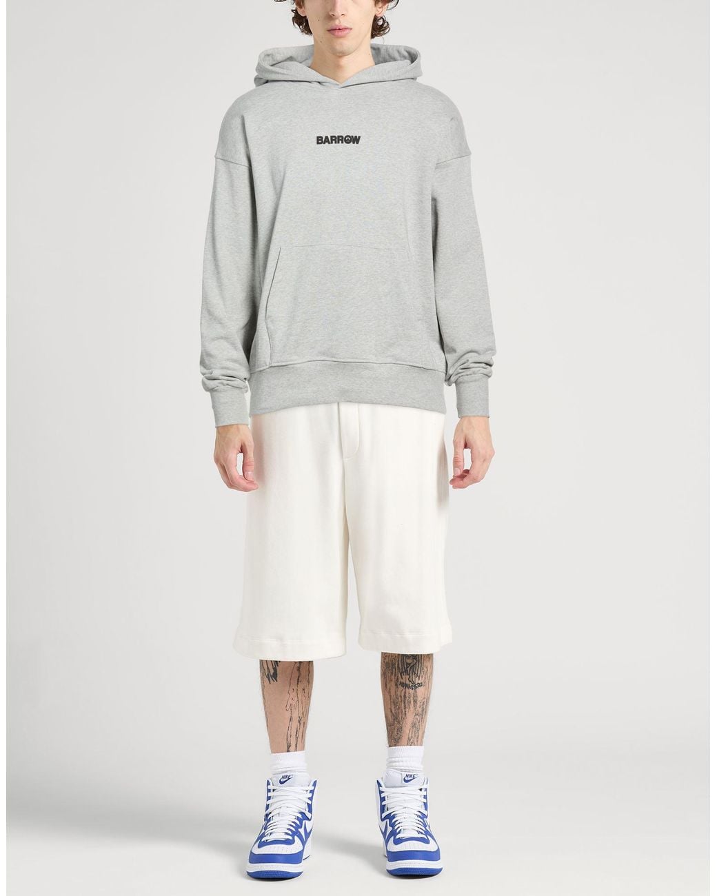 Barrow Gray Sweatshirt Cotton, Polyester for men